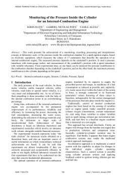 Monitoring of the Pressure Inside the Cylinder for an