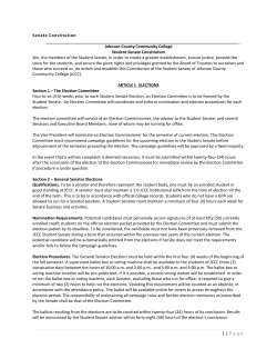 Student Senate Constitution - Johnson County Community College