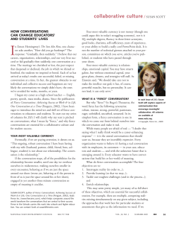 collaborative culture / SUSAN SCOTT