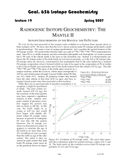 Lecture 19: The Mantle II