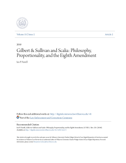 Philosophy, Proportionality, and the Eighth Amendment