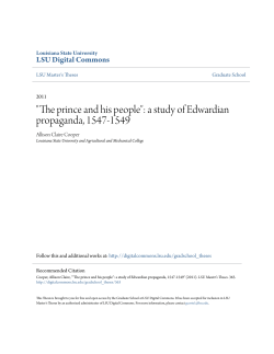 "The prince and his people": a study of