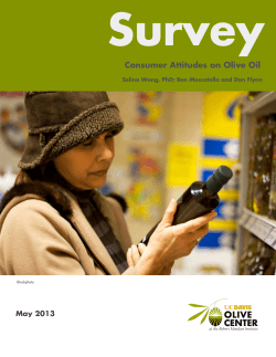 Consumer Attitudes on Olive Oil
