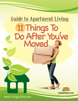 Guide to Apartment Living: