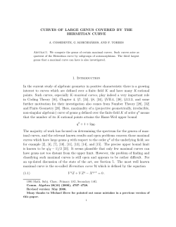 Curves of large genus covered by the Hermitian - Imecc