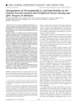 Upregulation of Prostaglandin E2 and Interleukins in the Central