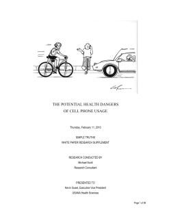 the potential health dangers of cell phone usage