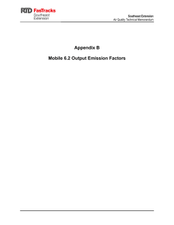 Mobile 6.2 Output Emission Factors