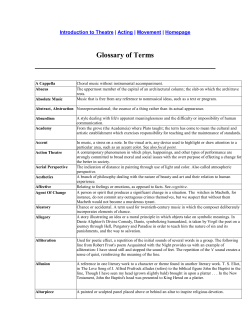 Glossary of Terms