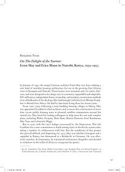 Ernst May and Erica Mann in Nairobi, Kenya, 1933