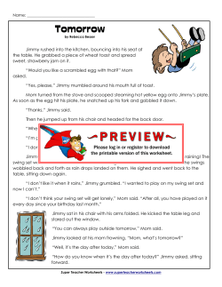 Tomorrow - Super Teacher Worksheets