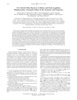 New Hybrid Films Based on Cellulose and