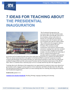 7 IDEAS FOR TEACHING ABOUT THE PRESIDENTIAL