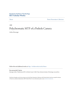 Polychromatic MTF of a Pinhole Camera