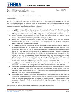 quality management memo