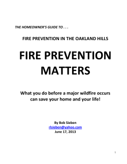 fire prevention matters