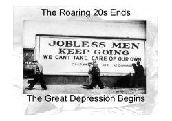 The Great Depression gen
