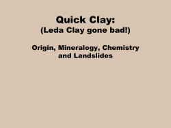 Rheology of Quick Clay: Mineralogical and