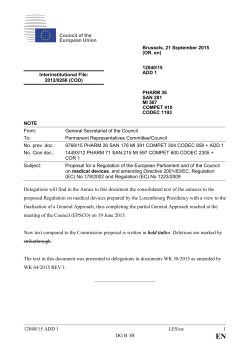 12040/15 ADD 1 LES/ns 1 DG B 3B Delegations will find in the