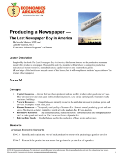 Producing a Newspaper