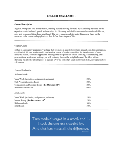english 20 syllabus - Ms. Pultz`s English Class