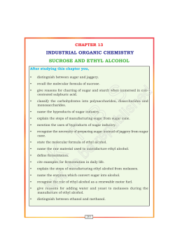 INDUSTRIAL ORGANIC CHEMISTRY SUCROSE AND ETHYL