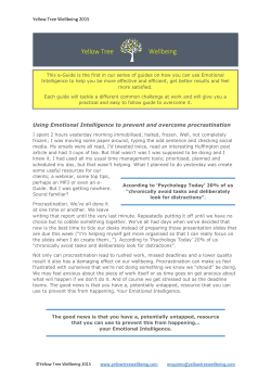 YTW e-guide EI and Procrastination