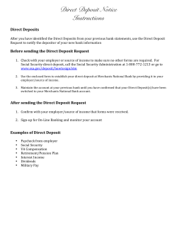 direct deposit notice form - The Merchants National Bank of