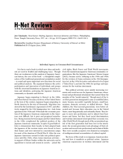 Individual Agency in Circumscribed Circumstances - H-Net