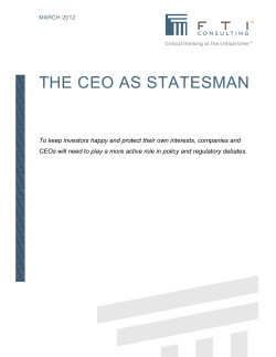 the ceo as statesman