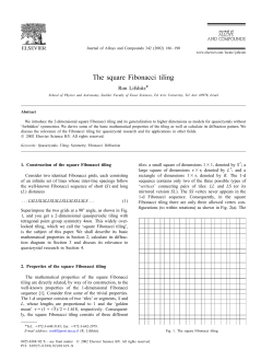 T he square Fibonacci tiling