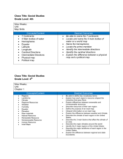 Class Title: Social Studies Grade Level