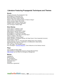 Literature Featuring Propaganda Techniques and Themes