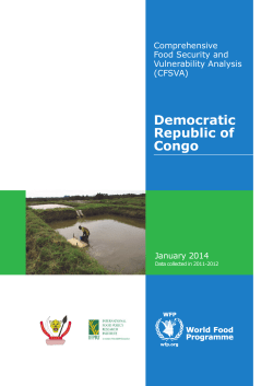Democratic Republic of Congo - Comprehensive Food Security and