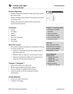Summary of lesson - TI Education