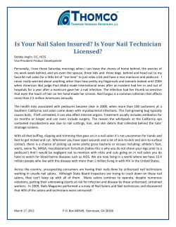 Is Your Nail Salon Insured? - International Pedicure Association