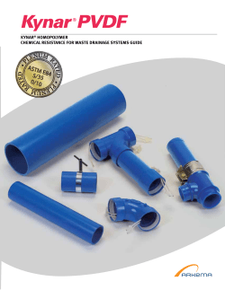 Kynar PVDF chemical resistance for waste drainage systems