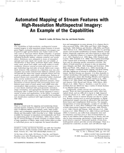Automated Mapping of Stream Features with High