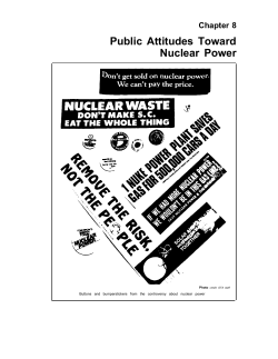 Public Attitudes Toward Nuclear Power