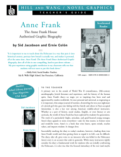 The Anne Frank House Authorized Graphic Biography