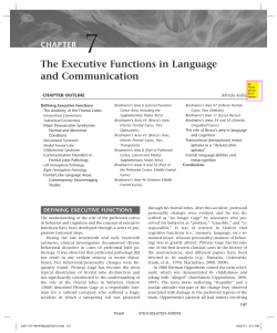 The Executive Functions in Language and