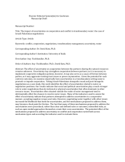 The impact of uncertainties on cooperation and conflict in