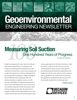 Measuring Soil Suction