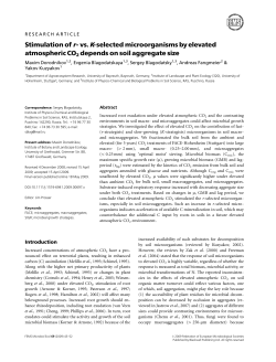 Stimulation of r - vs. K- selected microorganisms by elevated