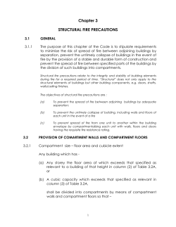 Chapter 3 STRUCTURAL FIRE PRECAUTIONS