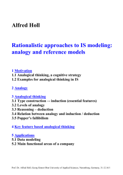 analogy and reference models
