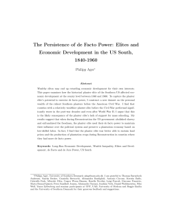 The Persistence of de Facto Power