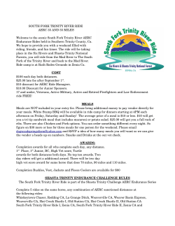 SOUTH FORK TRINITY RIVER RIDE AERC 35 AND 55 MILES