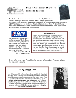 Texas Historical Markers - Lipan Apache Band of Texas