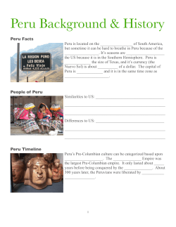 History of Peru - CLC Charter School
